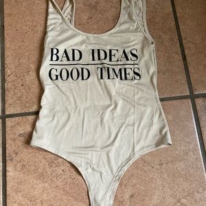 Medium cream bodysuit